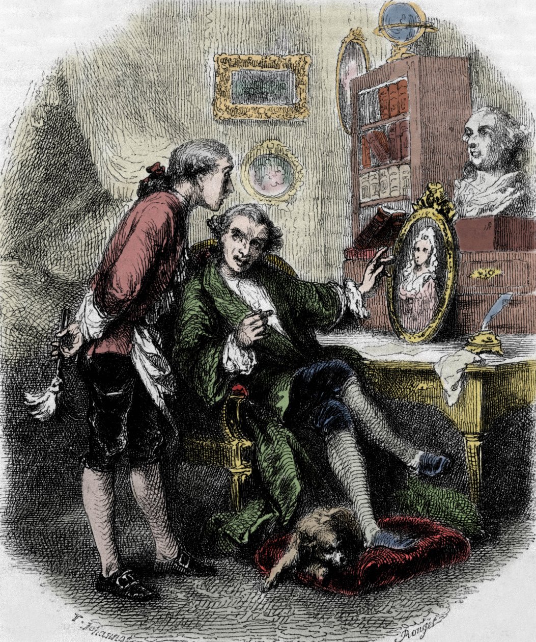 Illustration of Journey around my Room (1794) by Xavier de Maistre. Illustration by Tony Johannot by Tony Johannot