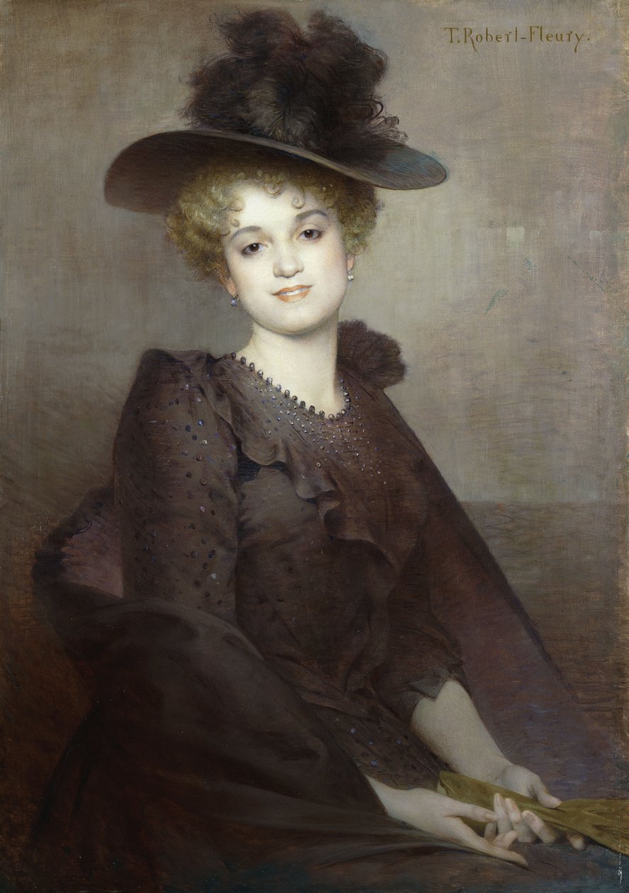 Portrait of a Seated Woman by Tony Robert-Fleury