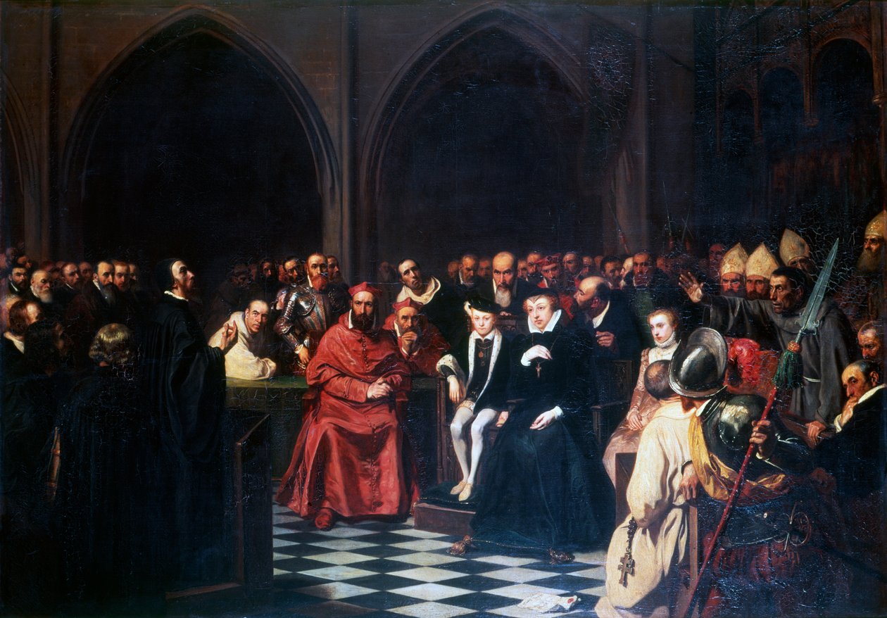 The Colloquy of Poissy in 1561 by Tony Robert-Fleury