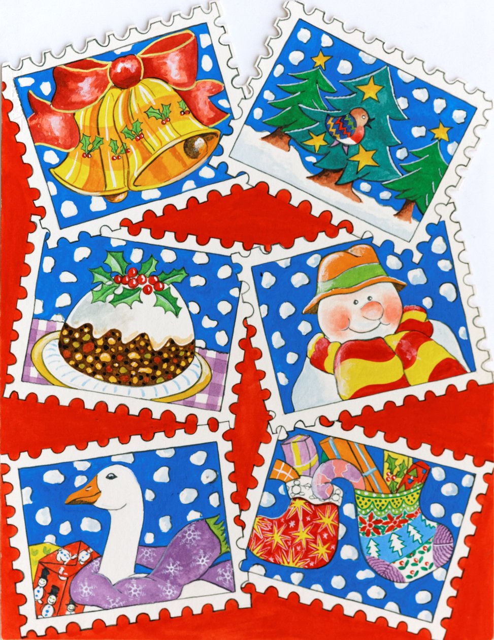Christmas Stamps by Tony Todd