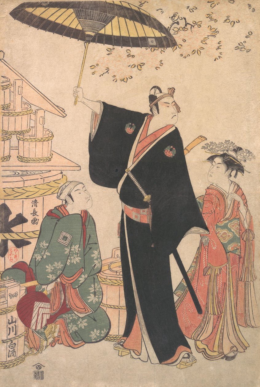 Ichikawa Yaozo III in the Role of Sukeroku from the Play Yukari no Edo-sakura by Torii Kiyonaga