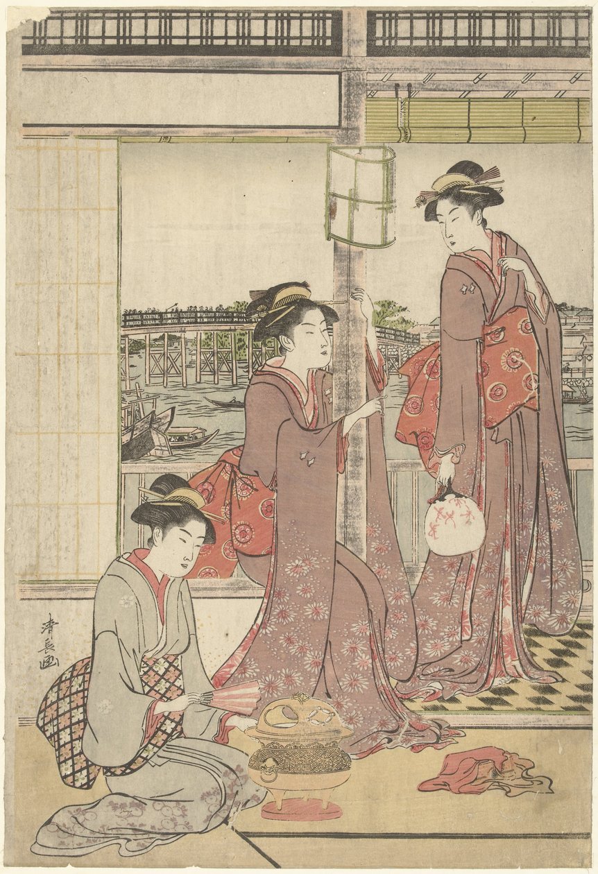 Moon Festival by Torii Kiyonaga
