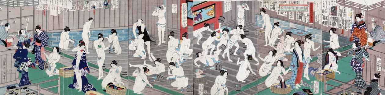 Naked Bodies by Toyohara Kunichika