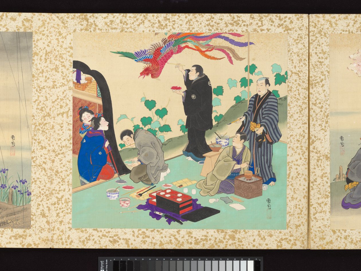 Artisans, Beauties, and Annual Events by Toyohara Kunichika