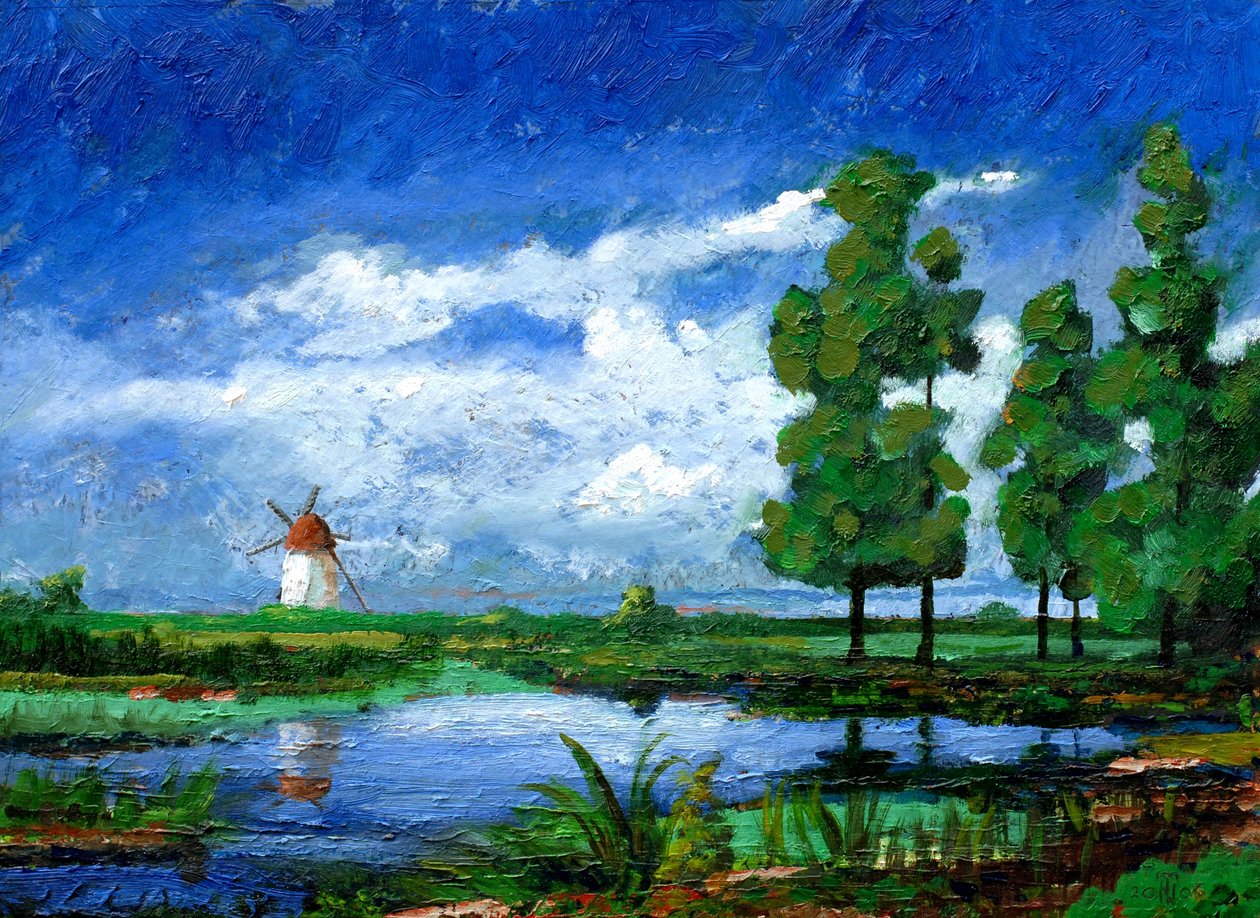 Windmill, Holland, 2006 by Trevor Neal