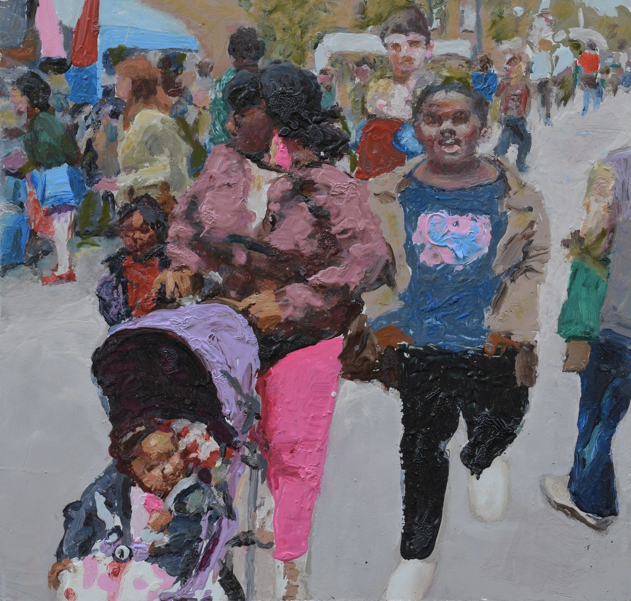 Family shopping (Deptford, London) by Trevor Burgess