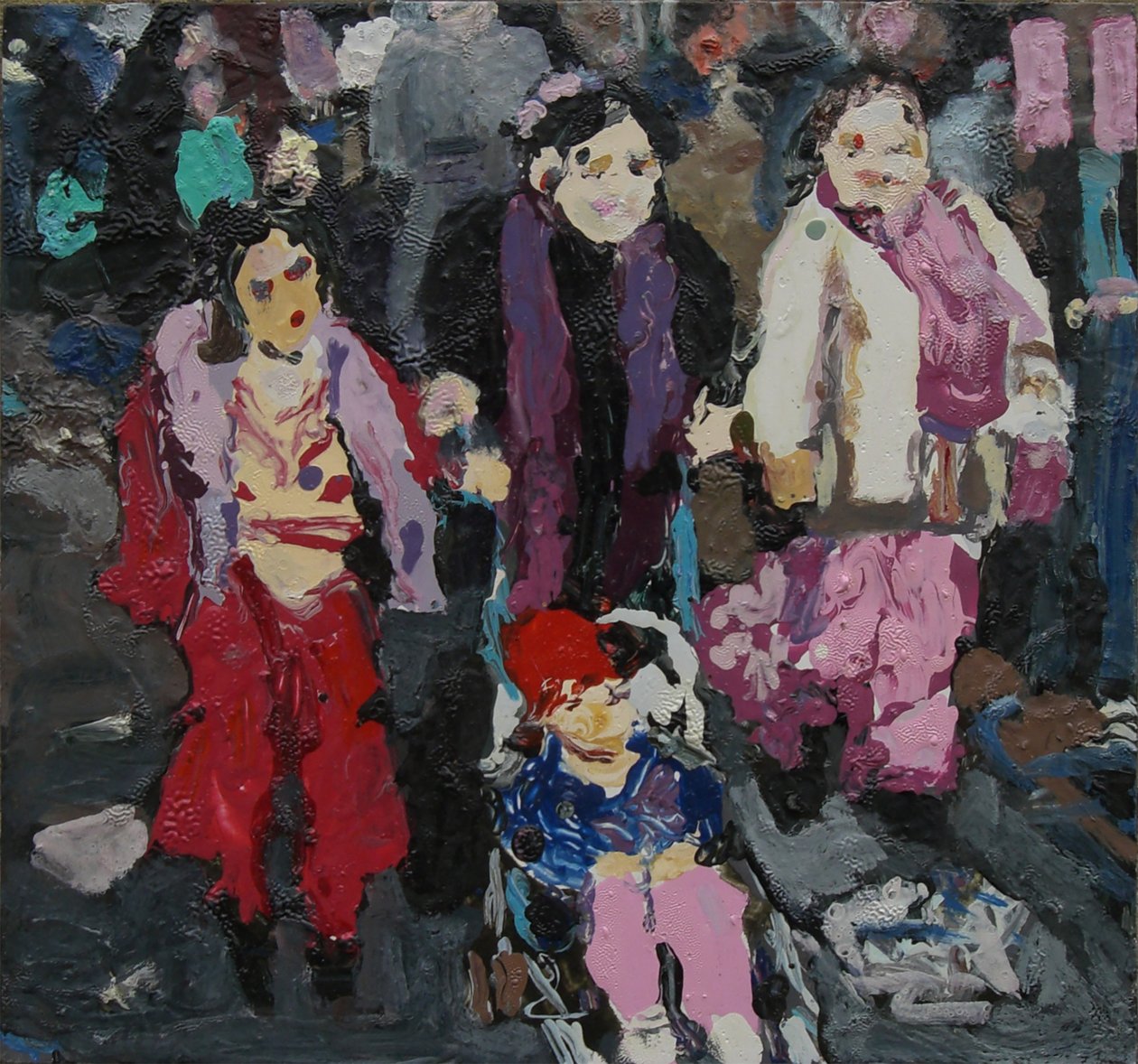 Family shopping, 2004 by Trevor Burgess