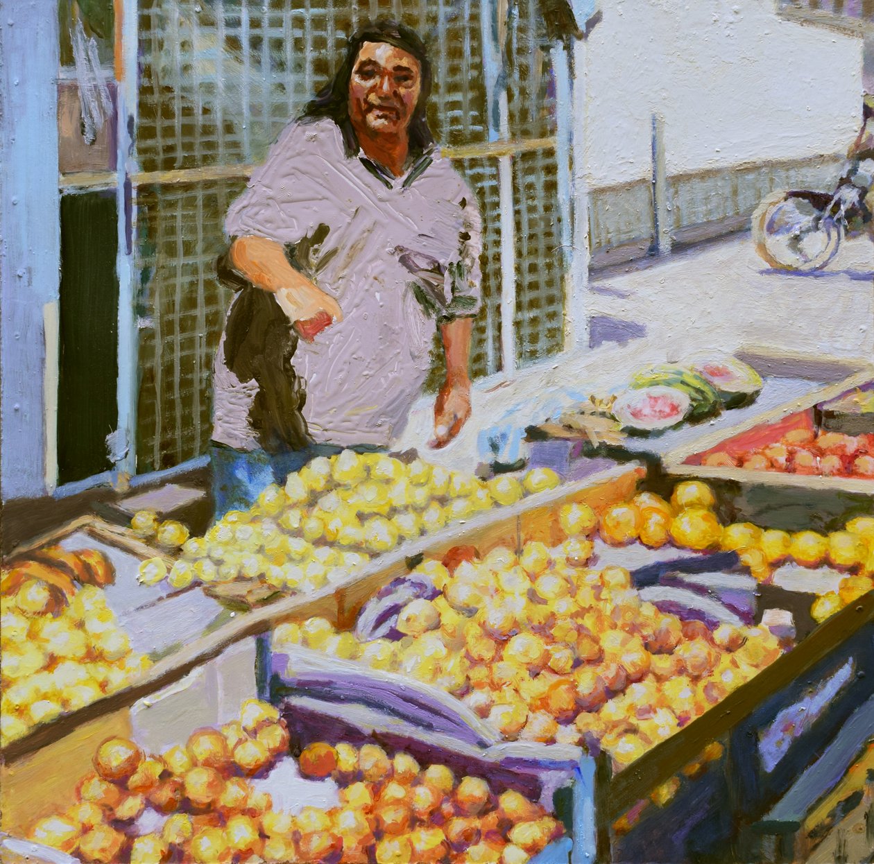 Fruit seller (San Juan, Argentina) by Trevor Burgess