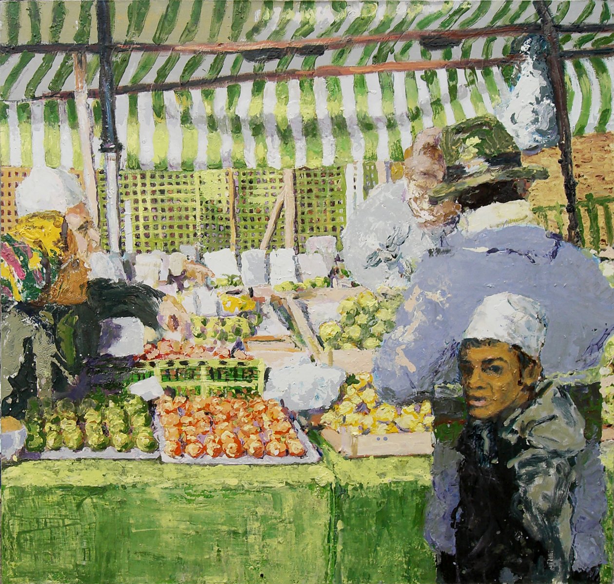 Market stall (Ridley Road, London) by Trevor Burgess