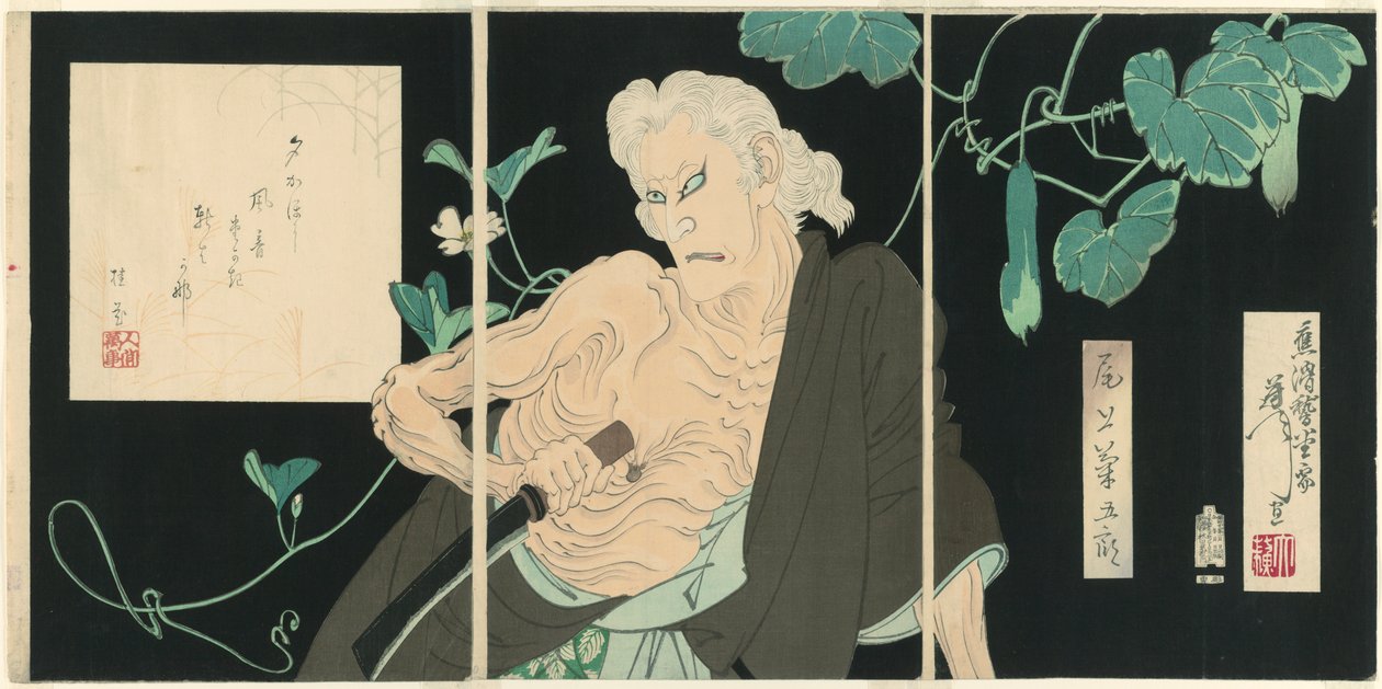 Onoe Kikugorō V as Ibara by Tsukioka Yoshitoshi