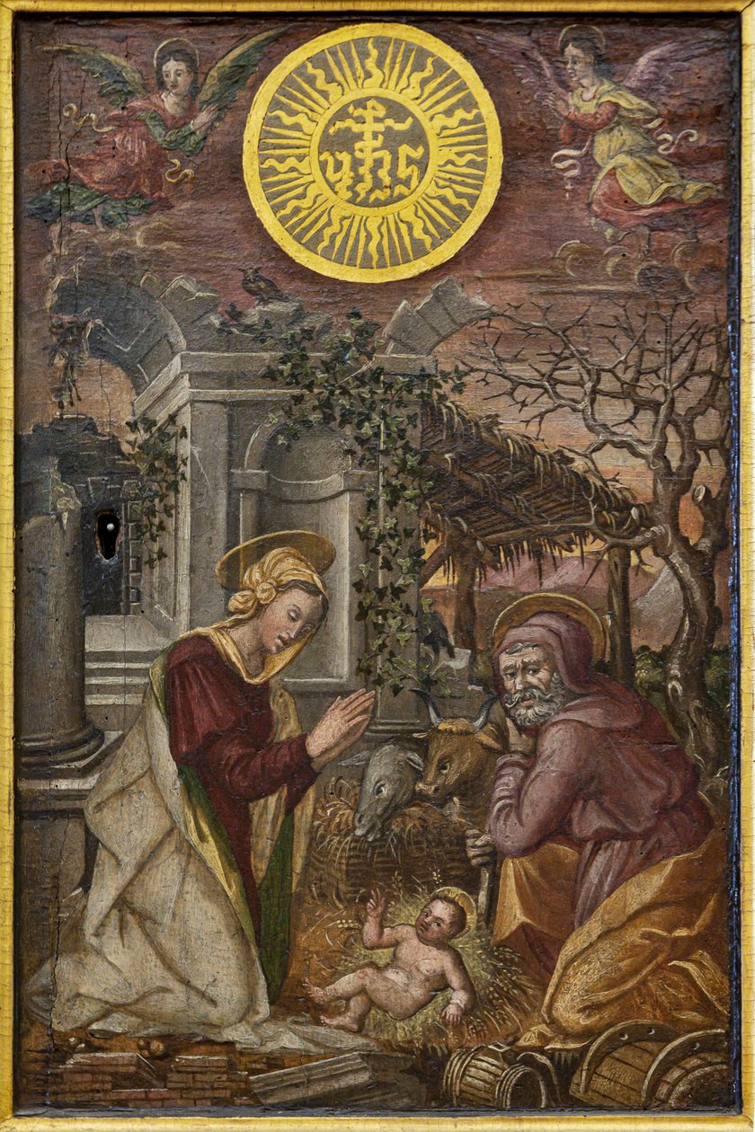 Nativity of Jesus, door of a ciborium, first half XVI century by Tuscan School