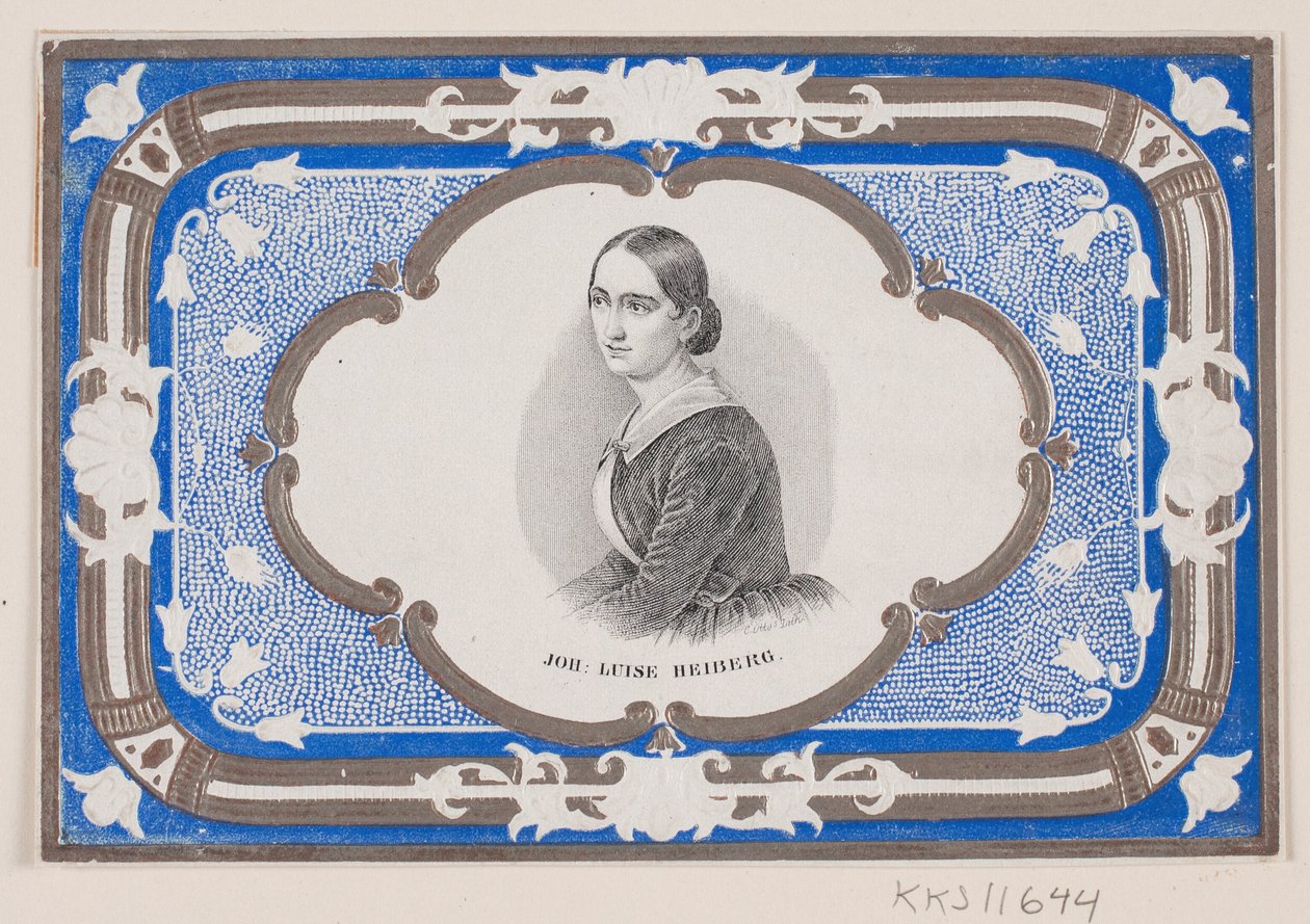 Johanne Luise Heiberg. Chocolate Wrapper by Ubekendt