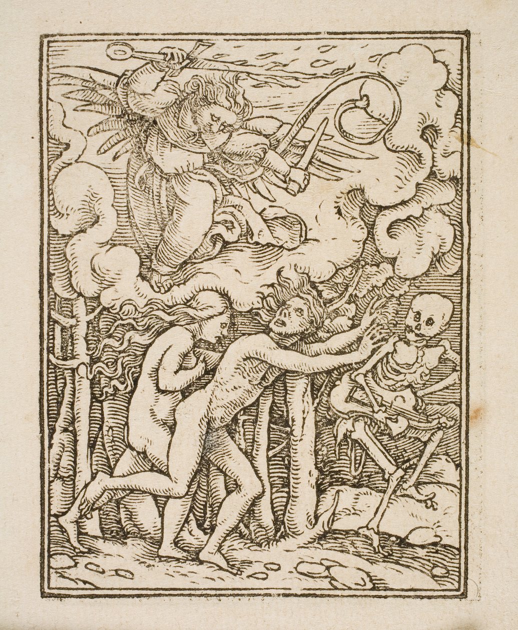 Mary Magdalene Kneeling by a Cross by Ubekendt