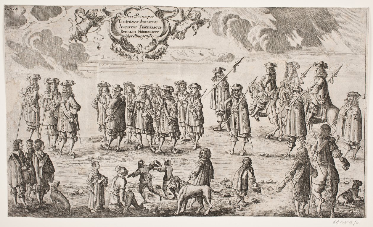Procession for the Inauguration of Kiel University. Plate 11 by Ubekendt