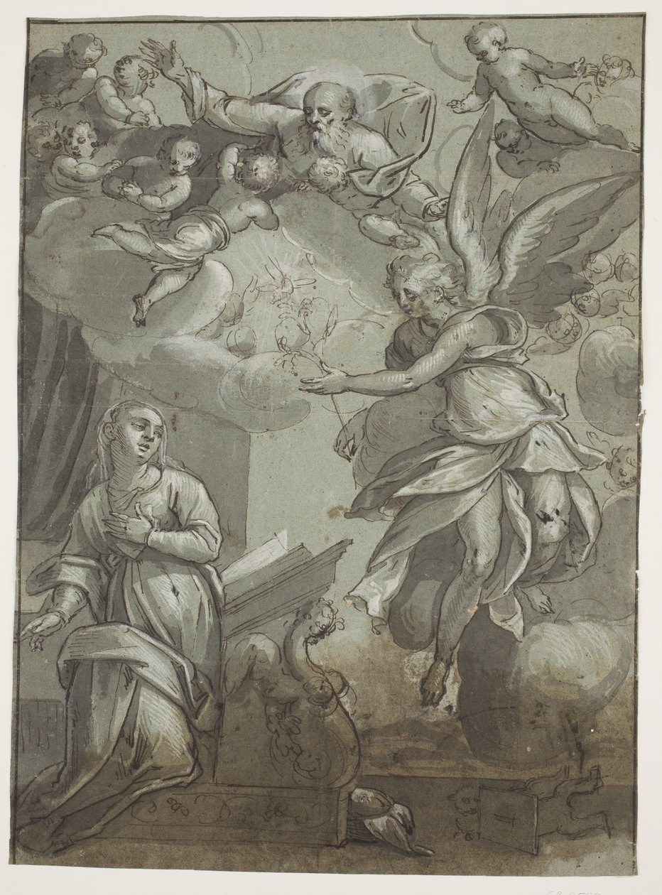 Annunciation by Ubekendt Ubekendt