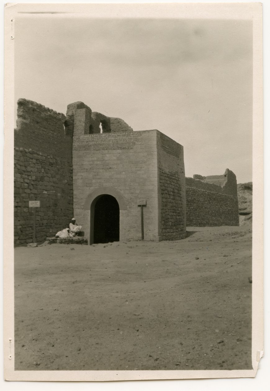 Eastern Gate and Tower of Monastery of St Simeon, Aswan, Egypt by Ugo Monneret de Villard