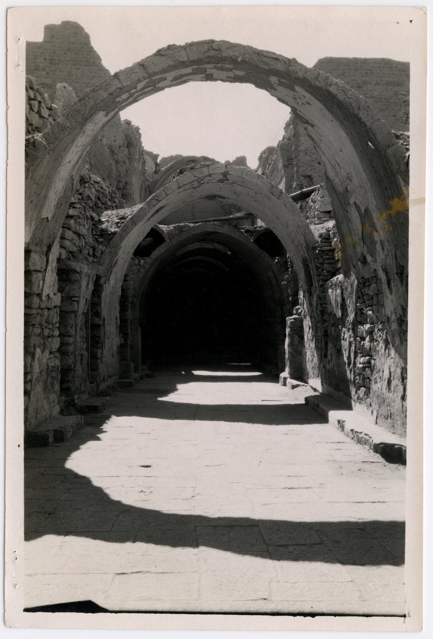 Gallery 94 facing south, Monastery of St Simeon, Aswan, Egypt by Ugo Monneret de Villard