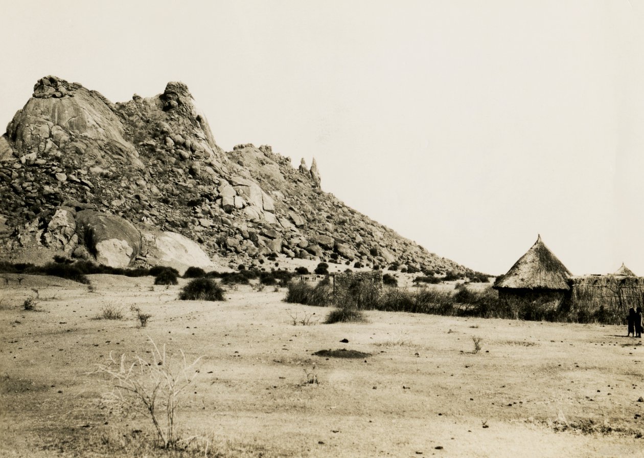 Huts near Gebel Sagadi, Sudan, circa 1930 by Ugo Monneret de Villard