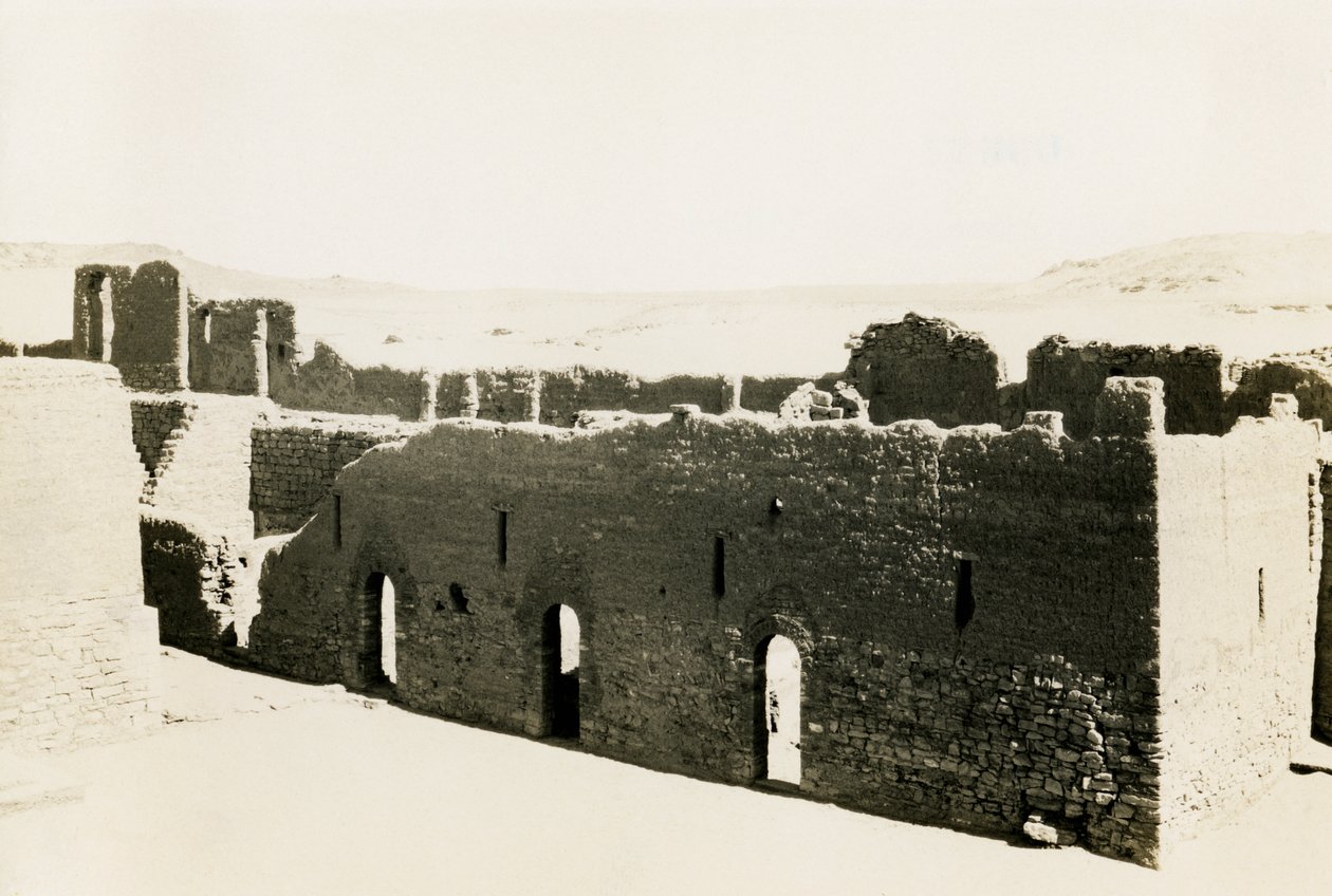Lodging in Lower Terracing of Monastery of St Simeon, Aswan, Egypt by Ugo Monneret de Villard