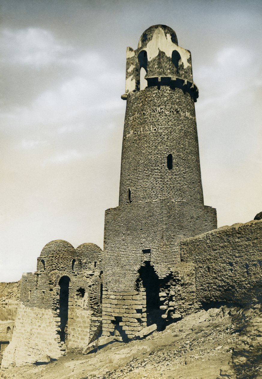 Minaret of al-Mashhad al-Bahari, near Aswan, Egypt by Ugo Monneret de Villard