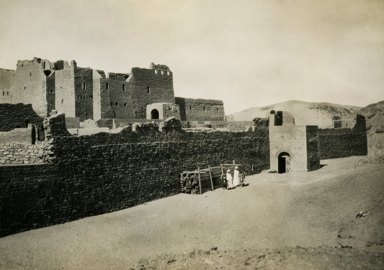 Monastery of St Simeon, Seen from Outside with Eastern Wall, Aswan, Egypt by Ugo Monneret de Villard
