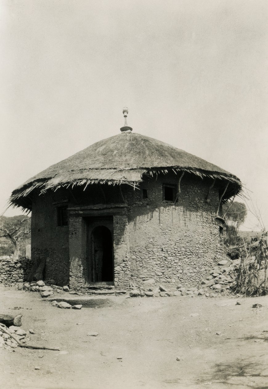 Round Hut with Thatched Roof, Axum, Ethiopia by Ugo Monneret de Villard