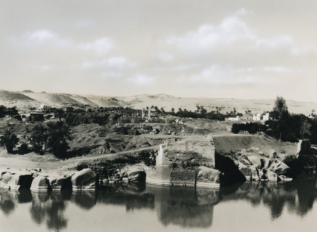 View of Elephantine Island with the Nile, Egypt by Ugo Monneret de Villard