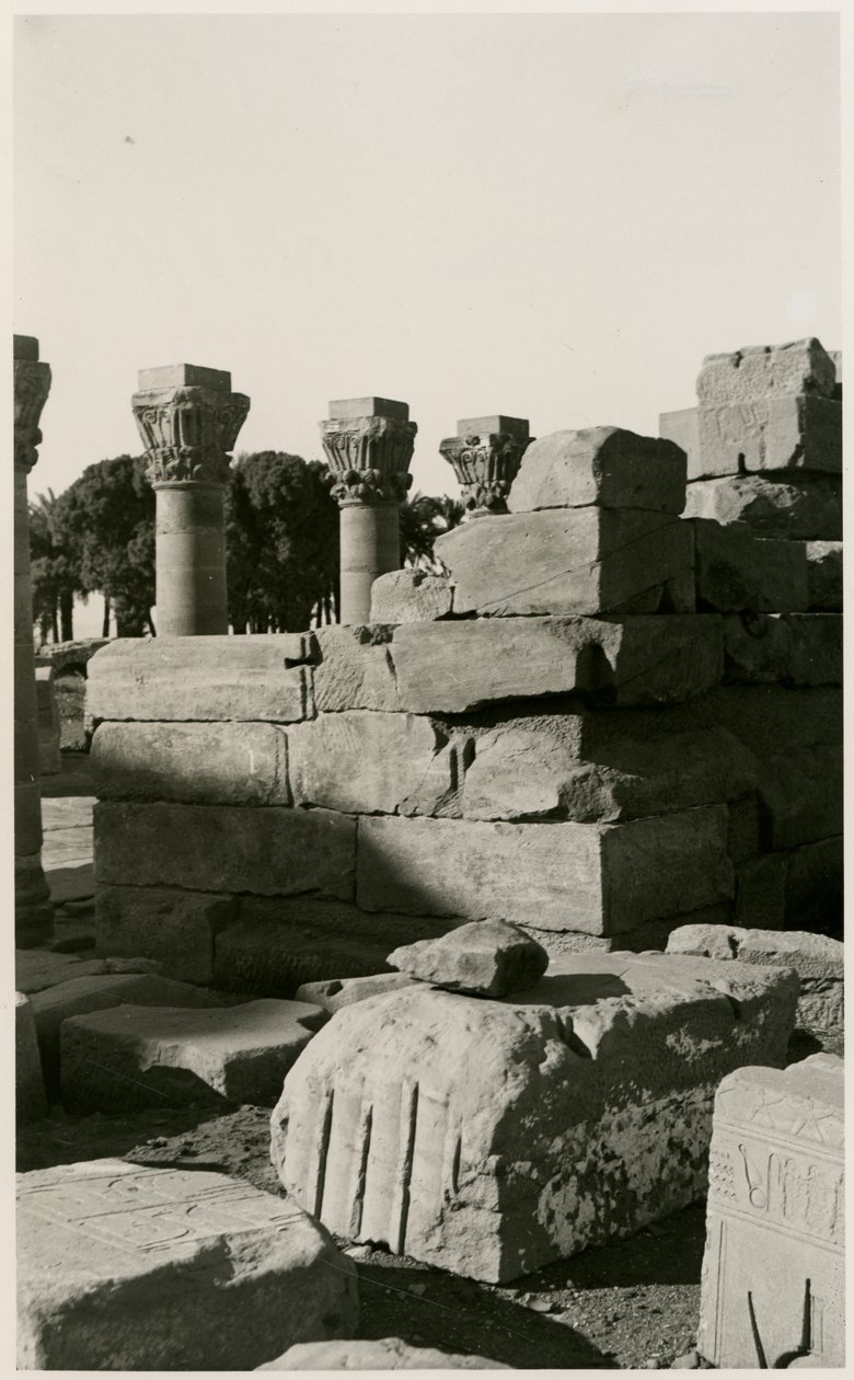 View of Roman Nymphaeum, Dendera, Egypt by Ugo Monneret de Villard
