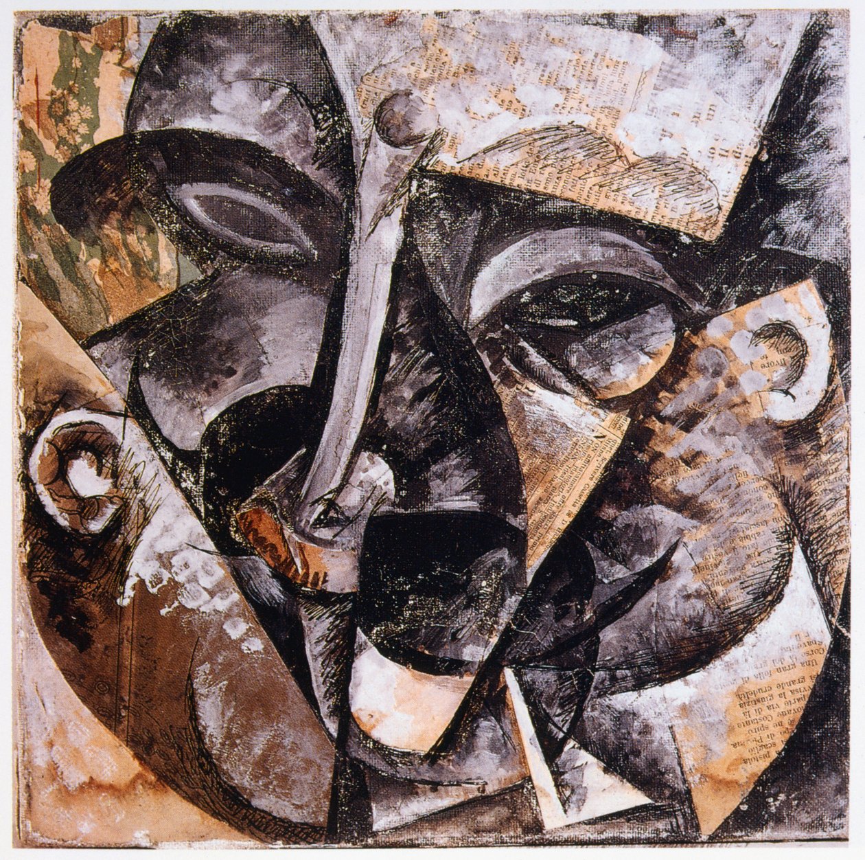 Dynamism of a Man's Head by Umberto Boccioni: Fine art print