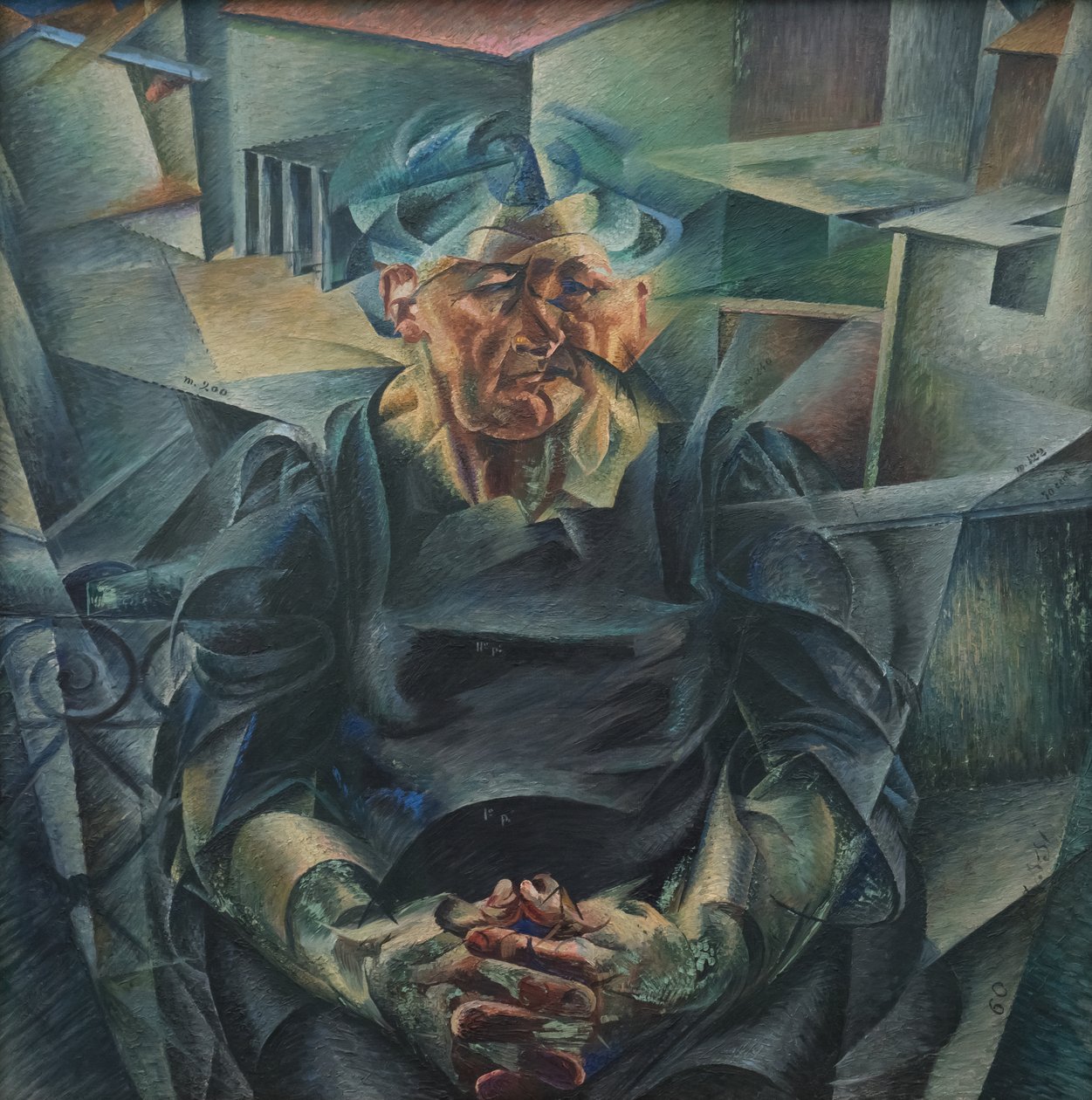 Horizontal Construction by Umberto Boccioni