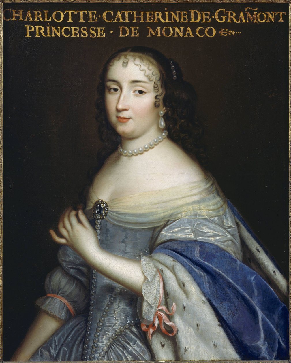 Catherine-Charlotte de Gramont (1638-1678), Princess of Monaco and Duchess of Valentinois, and Mistress of French King Louis XIV by Unbekannt Unbekannt