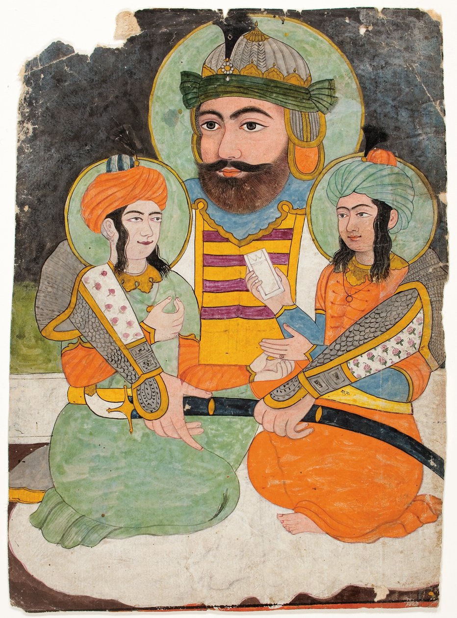 Hazrat Ali with Two Sons by Unbekannt Unbekannt