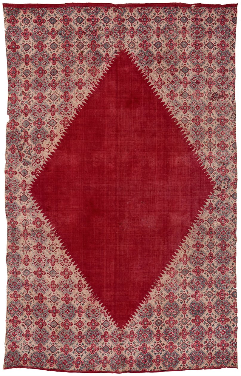 Ceremonial Cloth and Sacred Heirloom (dodot) with Central Diamond Field by Unbekannt Unbekannt