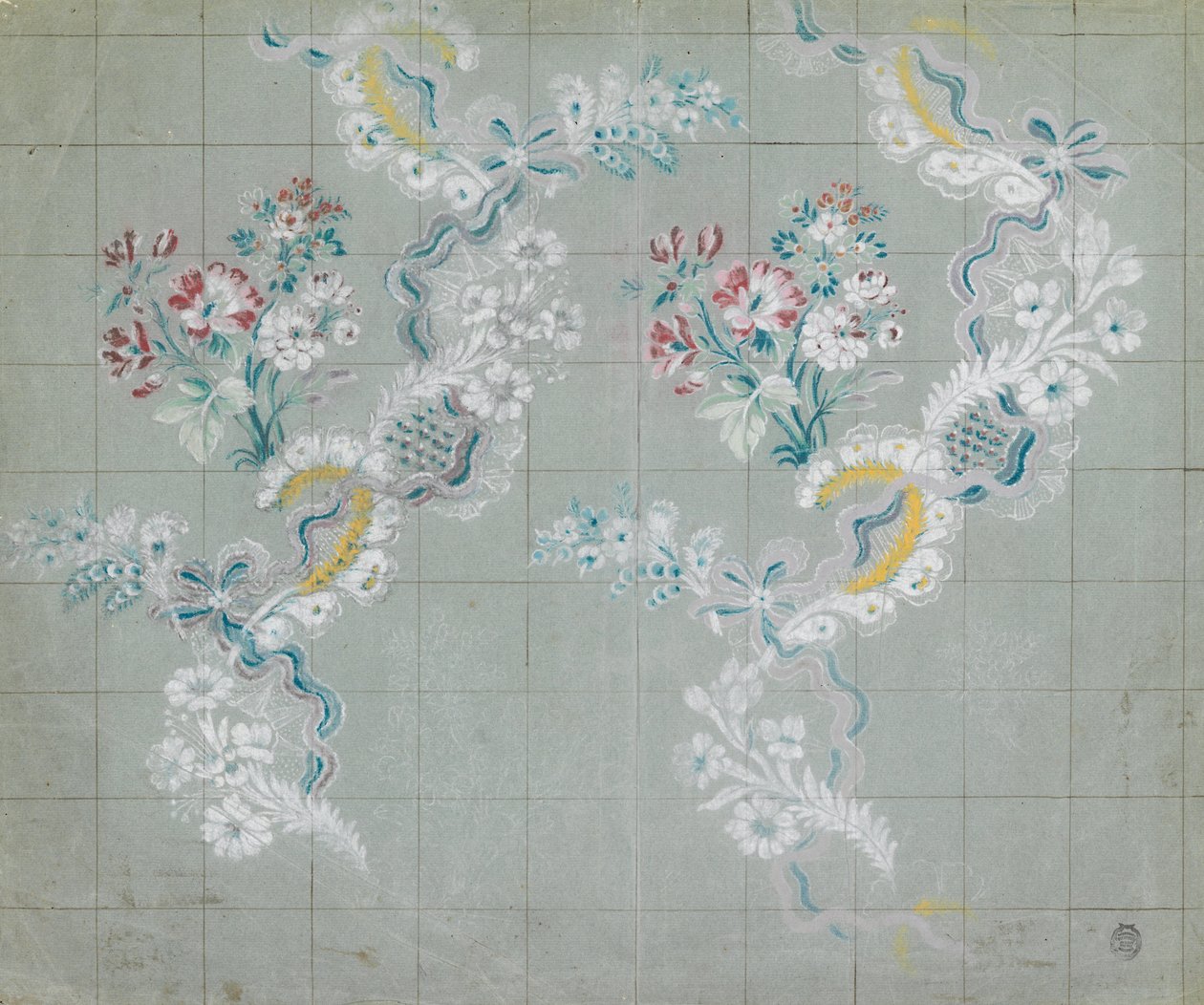 Design for a Silk Brocade by Unbekannt Unbekannt