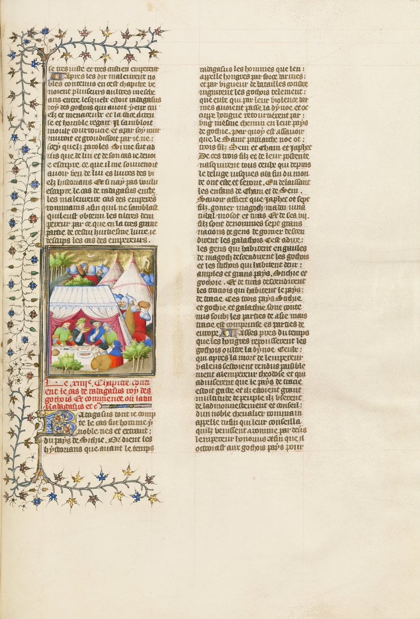 The Romans Feast in an Encampment While the Goths Starve by Unbekannt Unbekannt