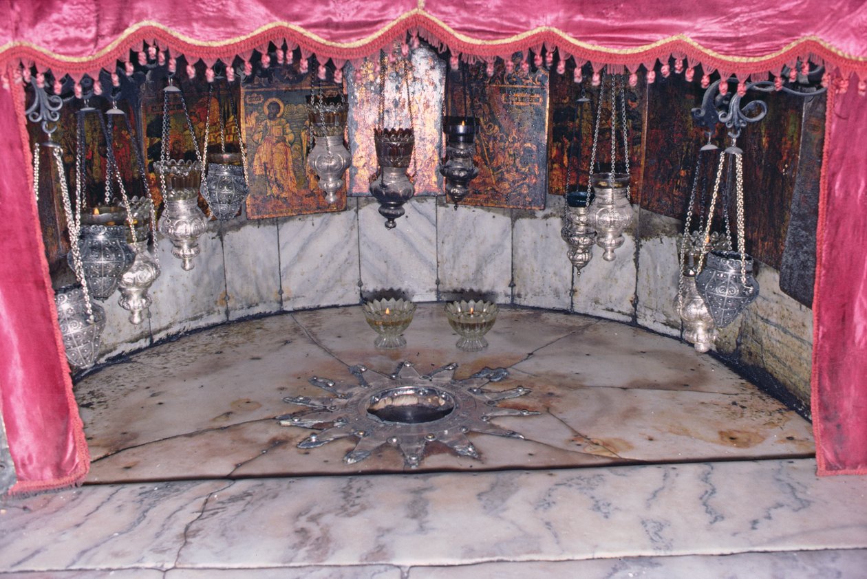 The Star of Bethlehem in the Grotto of the Nativity