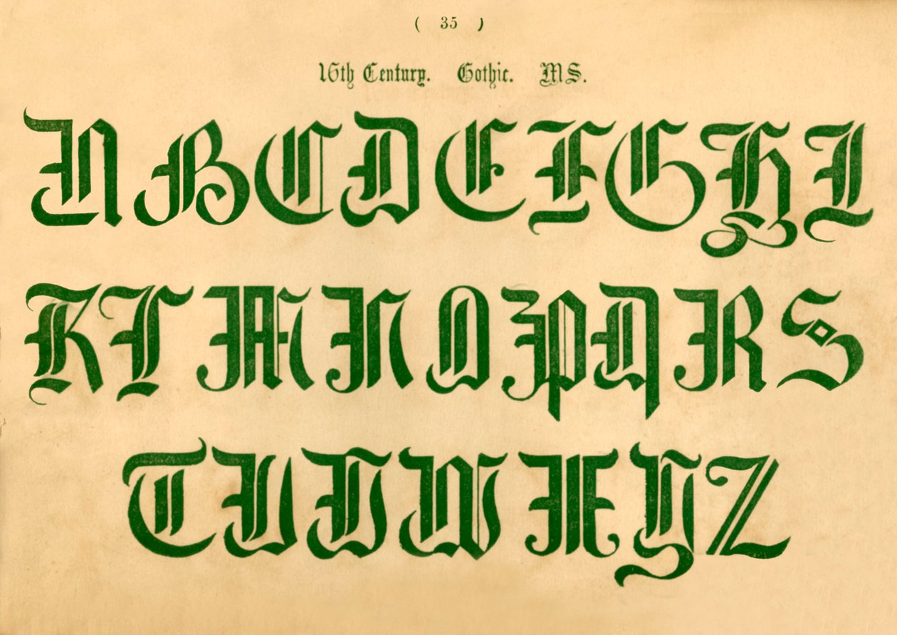 16th Century Gothic Manuscript by Unbekannt