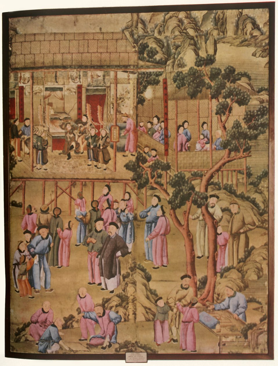 18th-Century Chinese Wallpaper in the Style of the Qing Dynasty by Unbekannt