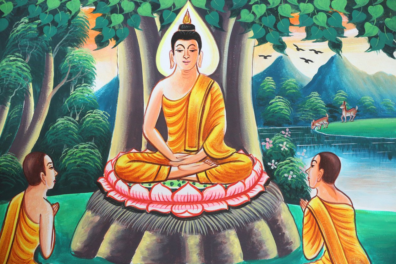 Painting Depicting the Life Story of Shakyamuni Buddha, Kasi, Laos by Unbekannt