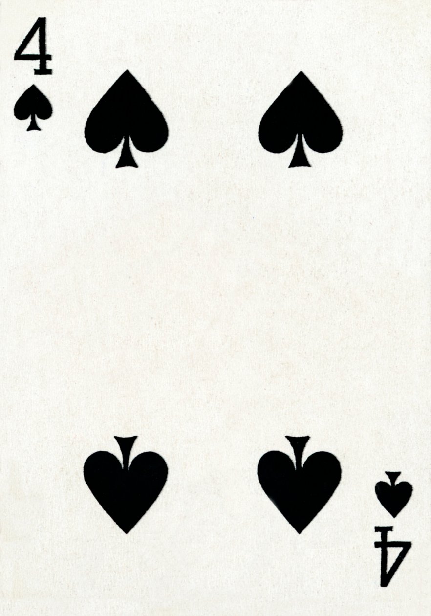 4 of Spades from a Deck of Goodall & Son Ltd. Playing Cards by Unbekannt