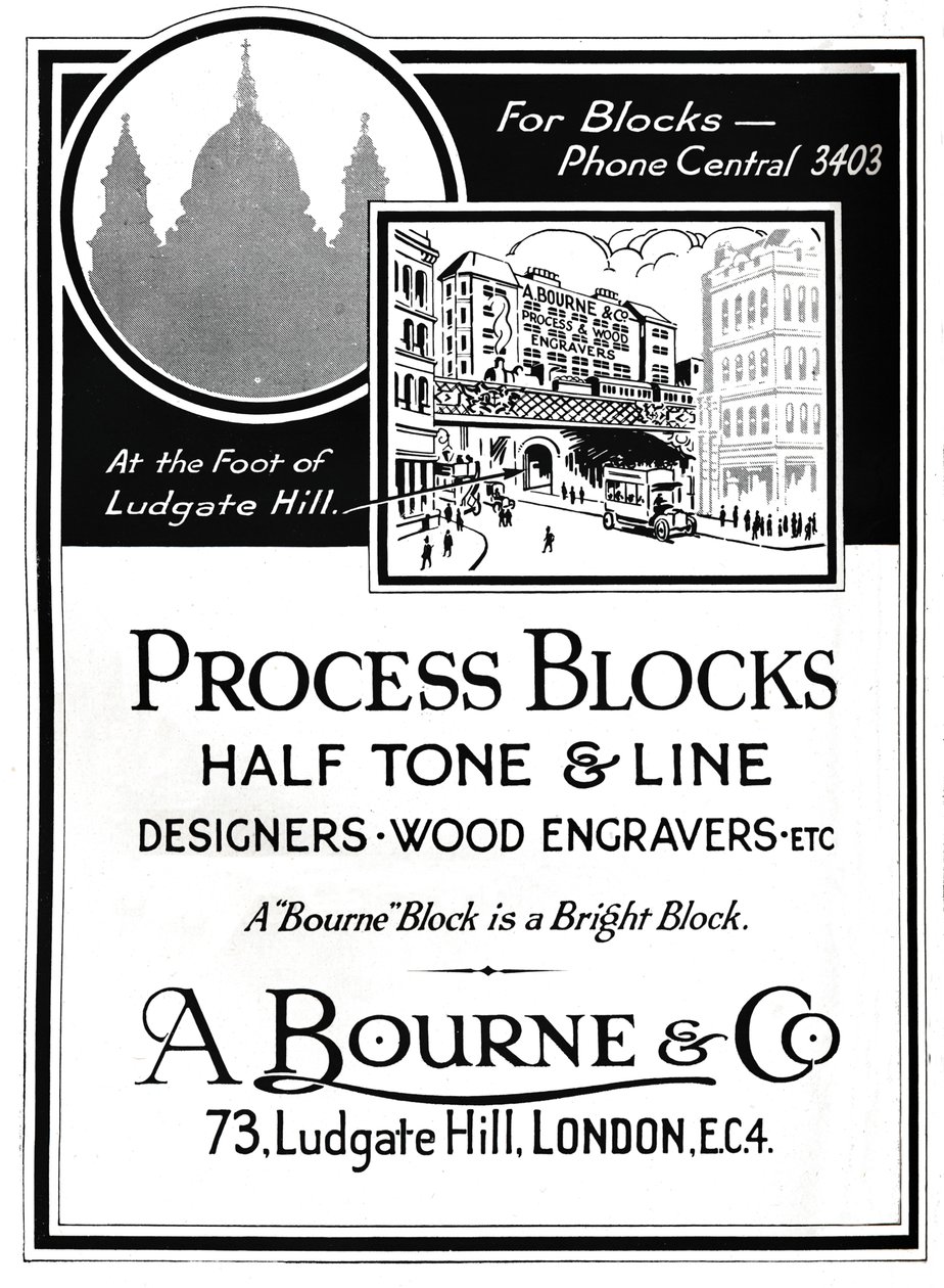 A. Bourne & Co. Advert - Process Blocks by Unbekannt