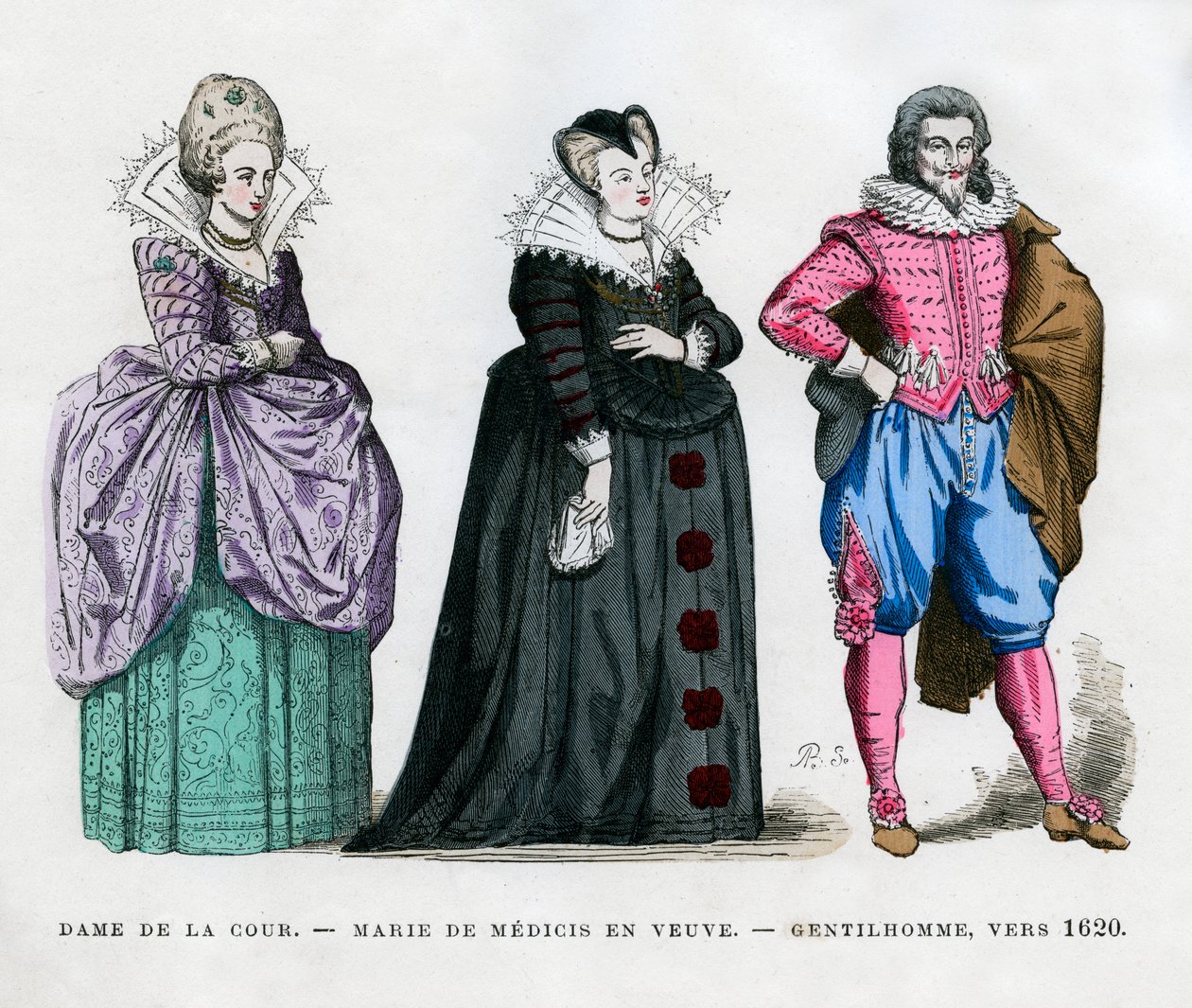 A Lady of the Court, Marie de Medici as a Widow, and a Gentleman, c1620 1882-1884 by Unbekannt