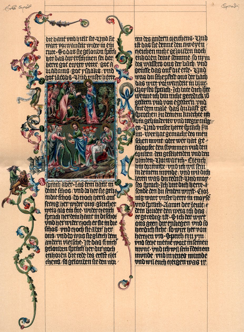 A Page from the Wenzel Bible, c1400, 1903 by Unbekannt