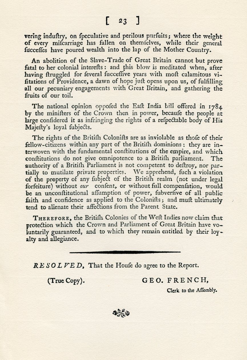 A Remonstration of the Subject of the Slave Trade by Unbekannt