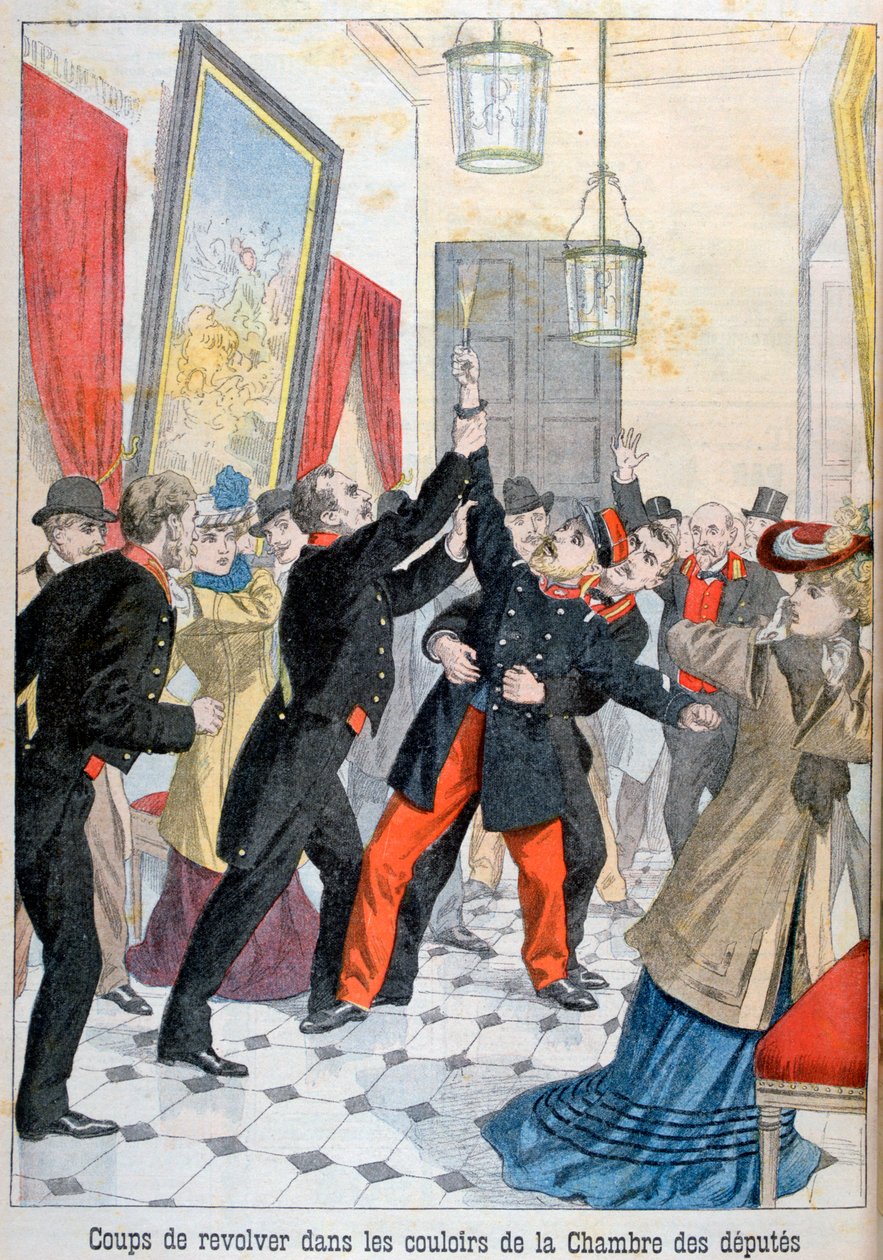 A revolver in the corridors of the chamber of deputies, Paris by Unbekannt
