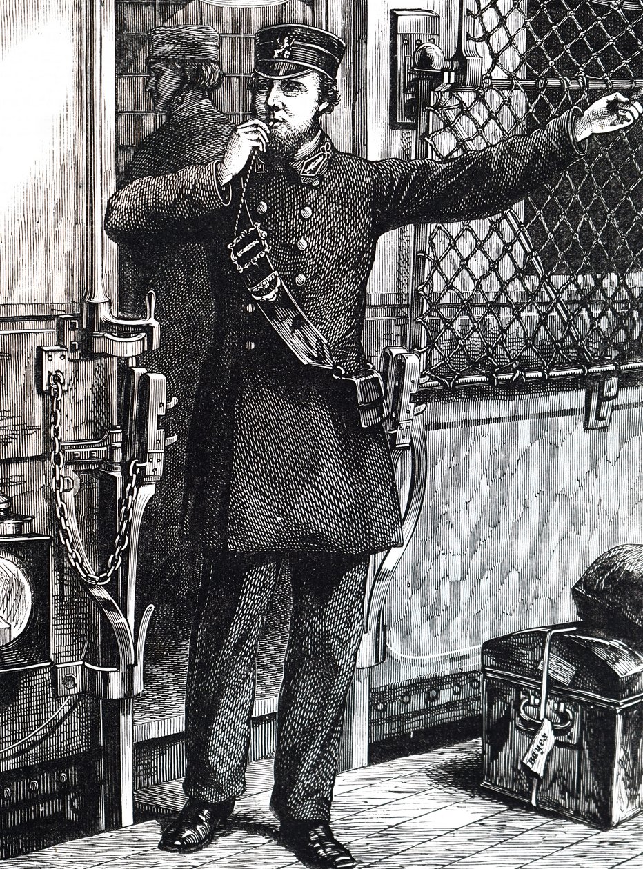 A Train Guard by Unbekannt