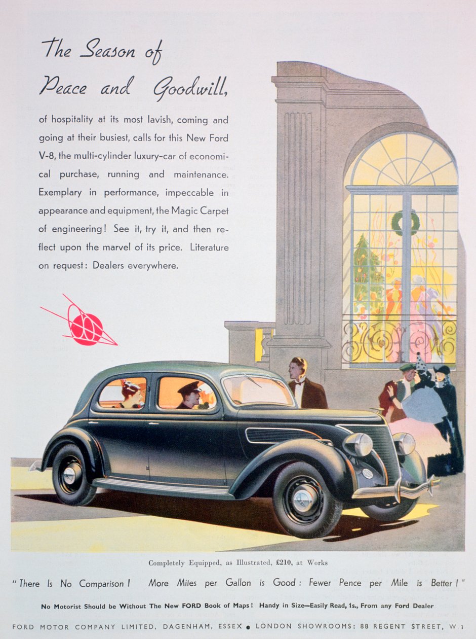 Advert for Ford motor cars, 1936 by Unbekannt