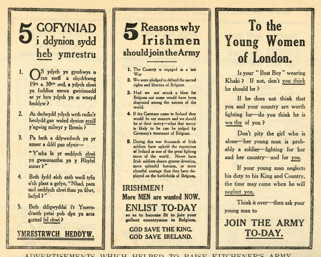 Advertisements Which Helped To Raise Kitchener