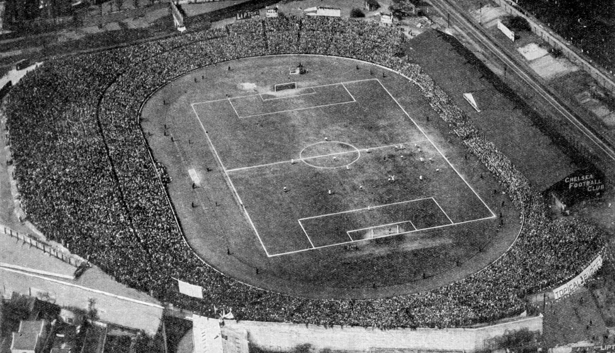 Aerial View of Stamford Bridge, Stadium of Chelsea Football Club, London by Unbekannt