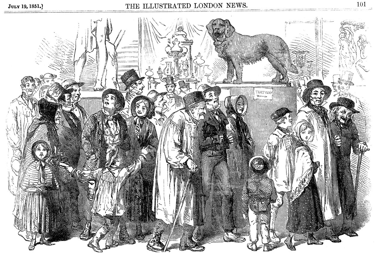 Agricultural Workers and Their Families at the Great Exhibition of 1851 by Unbekannt